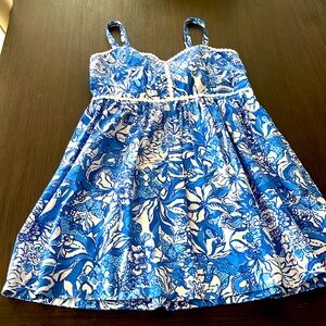 Lilly pullitzer sundress sz 16, beautiful blue and white.  Worn once.